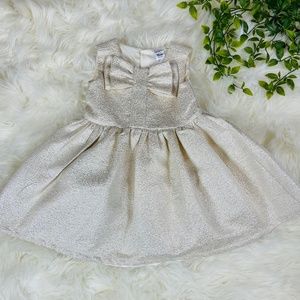 Carter's Shimmery Gold Toddler Dress